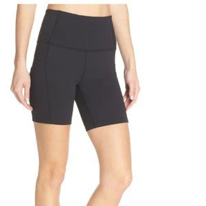Zella Live In High Waist Pocket Bike Shorts, Black